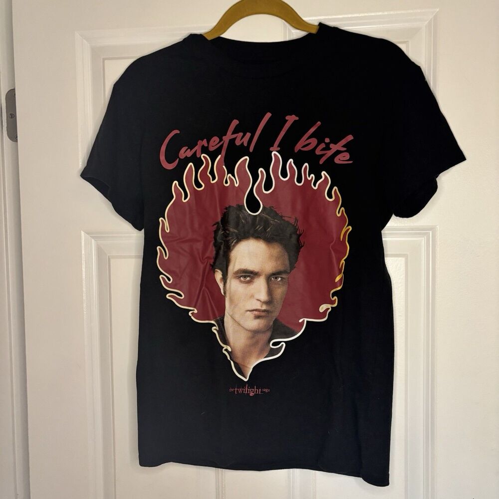 Edward Twilight Shirt Size Small Women’s T-Shirt “Careful I Bite”